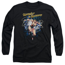 Load image into Gallery viewer, Jla Starburst Mens Long Sleeve Shirt Black Officially Licensed
