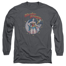 Load image into Gallery viewer, Jla At Your Service Mens Long Sleeve Shirt Charcoal Officially Licensed
