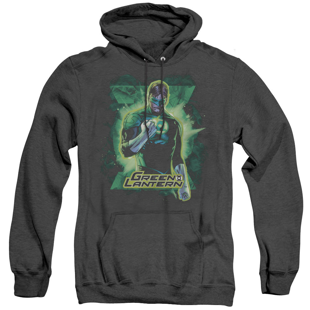 Justice League Of America Gl Brooding Heather Mens Hoodie Black