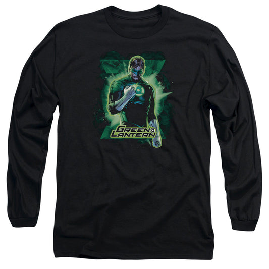 Justice League Gl Brooding Mens Long Sleeve Shirt Black