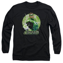 Load image into Gallery viewer, Jla Green Static Mens Long Sleeve Shirt Black Officially Licensed
