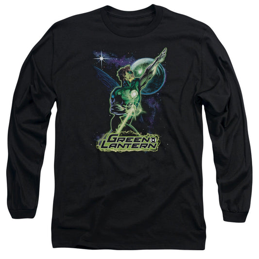 Justice League Hal Galaxy Mens Long Sleeve Shirt Black