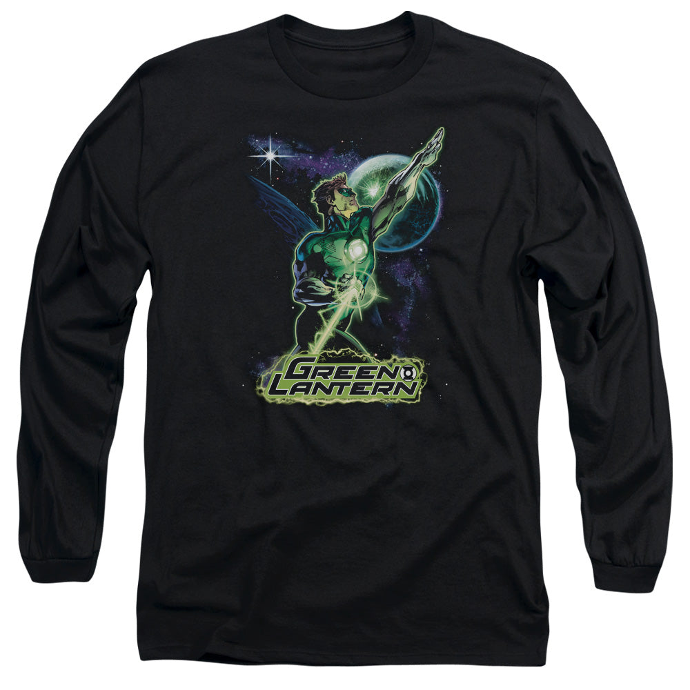 Jla Hal Galaxy Mens Long Sleeve Shirt Black Officially Licensed