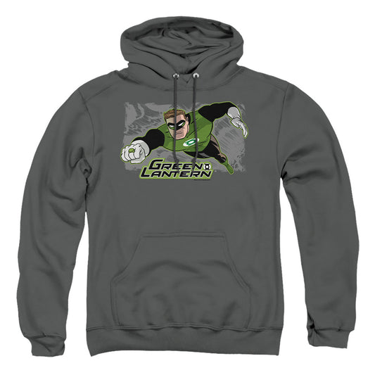 Justice League Of America Space Cop Mens Hoodie Charcoal