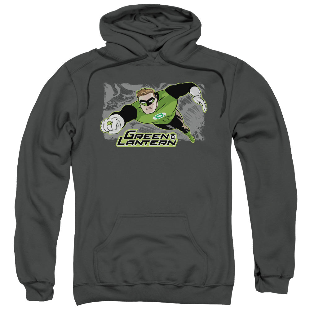 Justice League Space Cop Mens Hoodie Charcoal