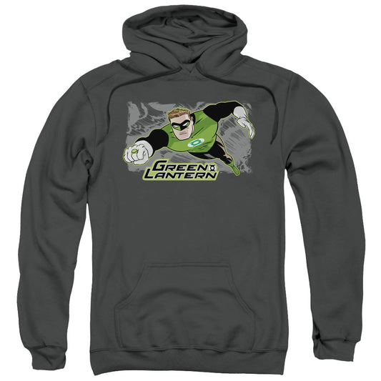 Justice League Space Cop Mens Hoodie Charcoal