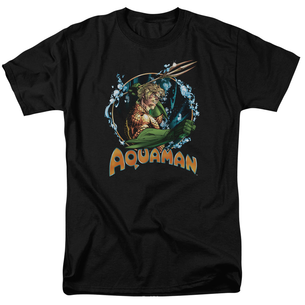 Justice League Ruler of the Seas Mens T Shirt Black