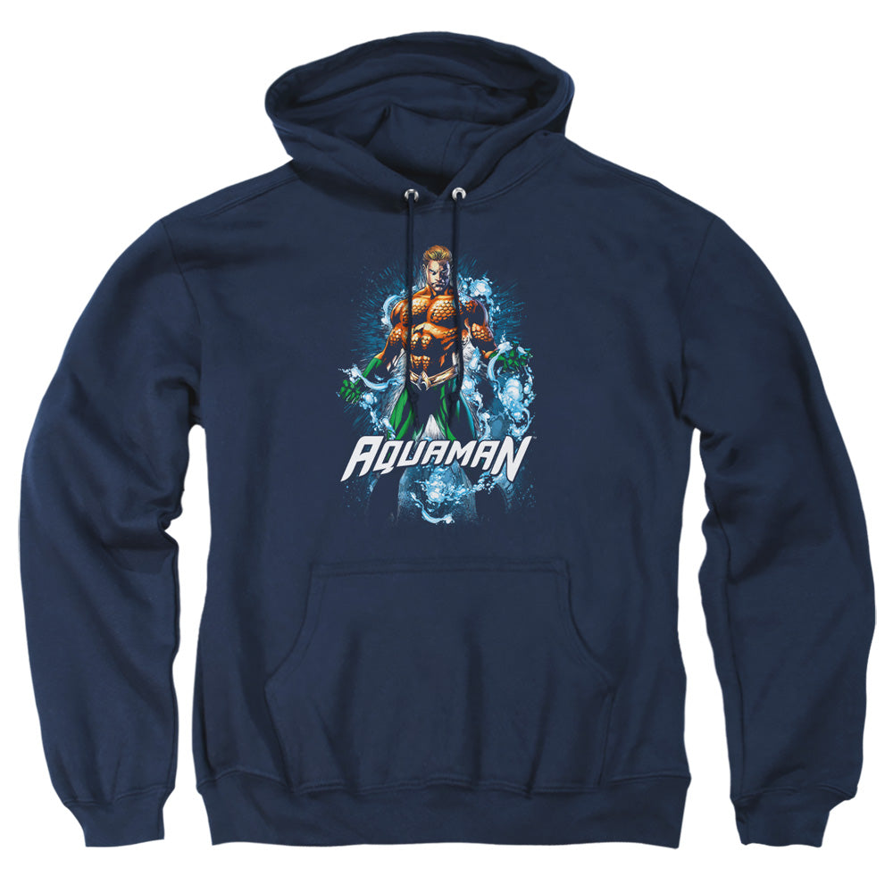 Justice League Of America Water Powers Mens Hoodie Navy