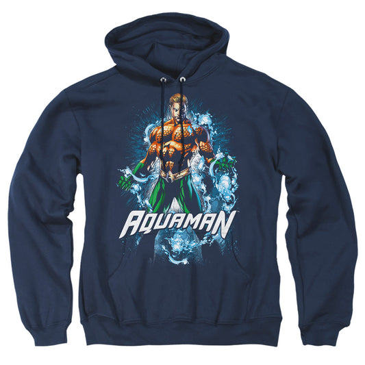 Justice League Of America Water Powers Mens Hoodie Navy