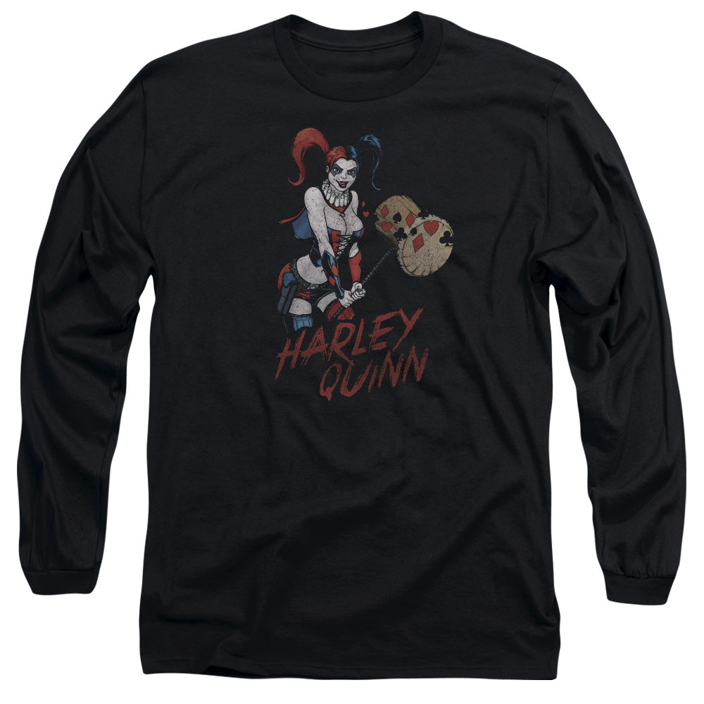 Jla Harley Hammer Mens Long Sleeve Shirt Black Officially Licensed