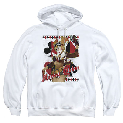 Justice League Of America Harley Bombshetll Mens Hoodie White