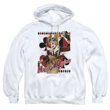 Load image into Gallery viewer, Justice League Of America Harley Bombshetll Mens Hoodie White
