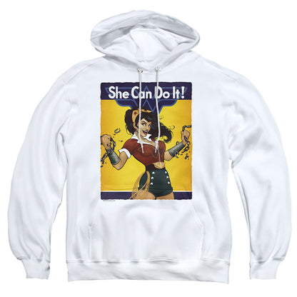 Justice League Of America Wonder Bombshell Mens Hoodie White