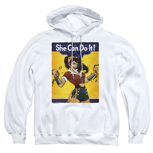 Justice League Of America Wonder Bombshell Mens Hoodie White