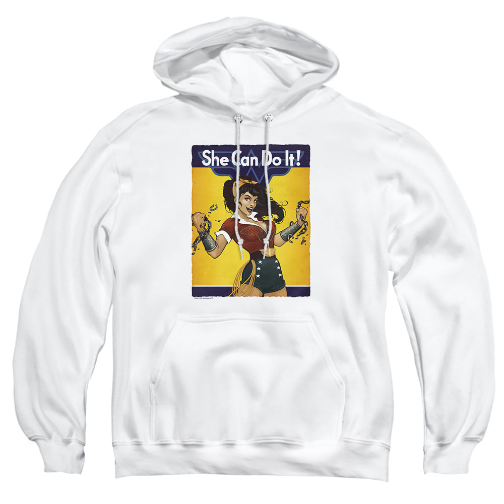 Justice League Of America Wonder Bombshell Mens Hoodie White