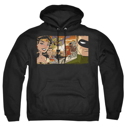 Justice League Of America Cinematic League Mens Hoodie Black
