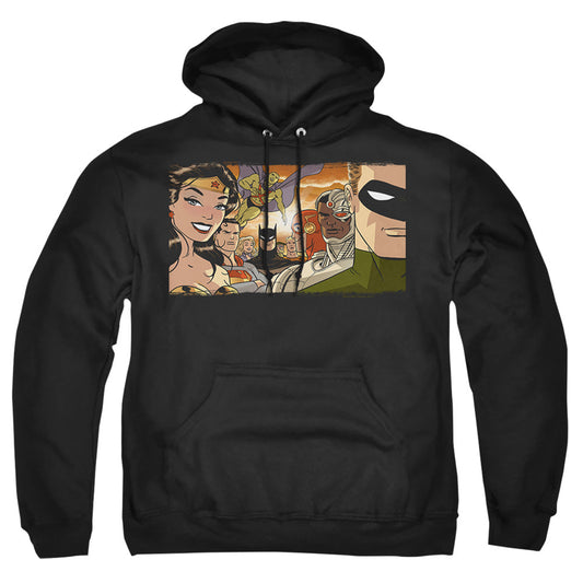 Justice League Of America Cinematic League Mens Hoodie Black