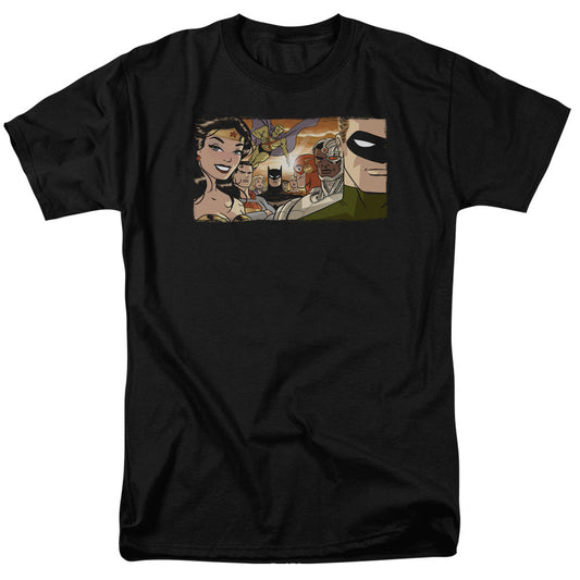 Justice League Of America Cinematic League Mens T Shirt Black