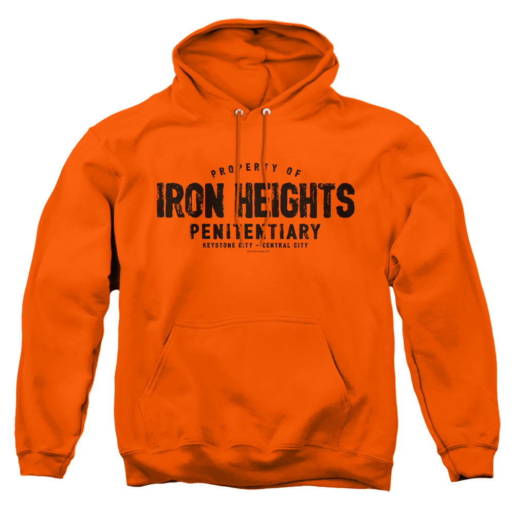 Justice League Of America Iron Heights Mens Hoodie Orange