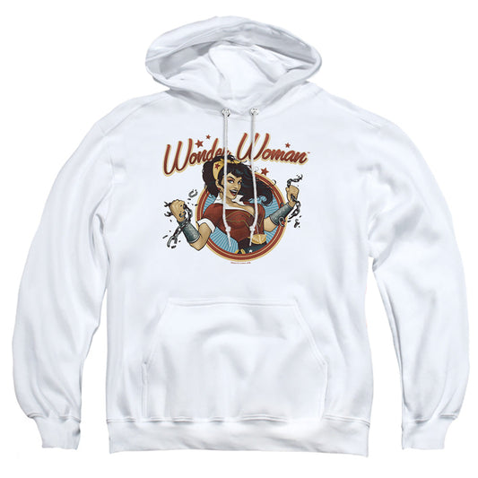 Justice League Of America Wonder Break Mens Hoodie White