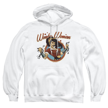 Justice League Of America Wonder Break Mens Hoodie White