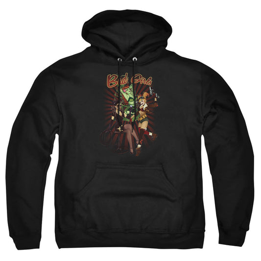 Justice League Of America Bad Girls Mens Hoodie Black