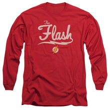 Load image into Gallery viewer, Jla Old School Flash Mens Long Sleeve Shirt Red Officially Licensed

