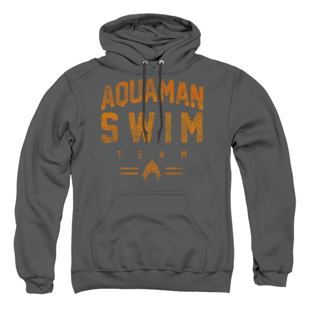 Justice League Of America Swin Team Mens Hoodie Charcoal