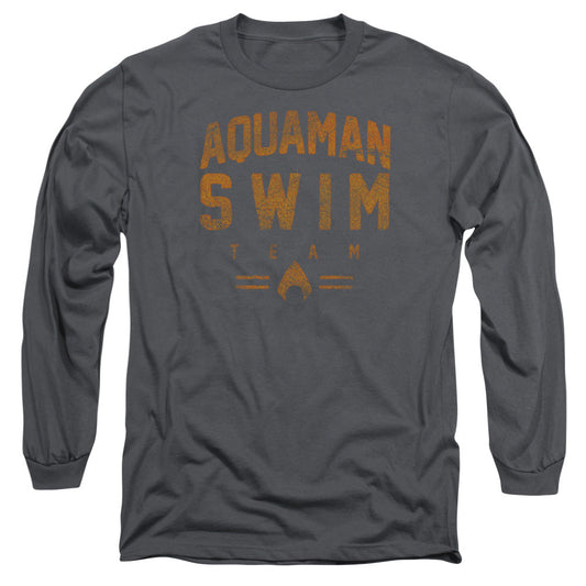 Jla Swin Team Mens Long Sleeve Shirt Charcoal Officially Licensed