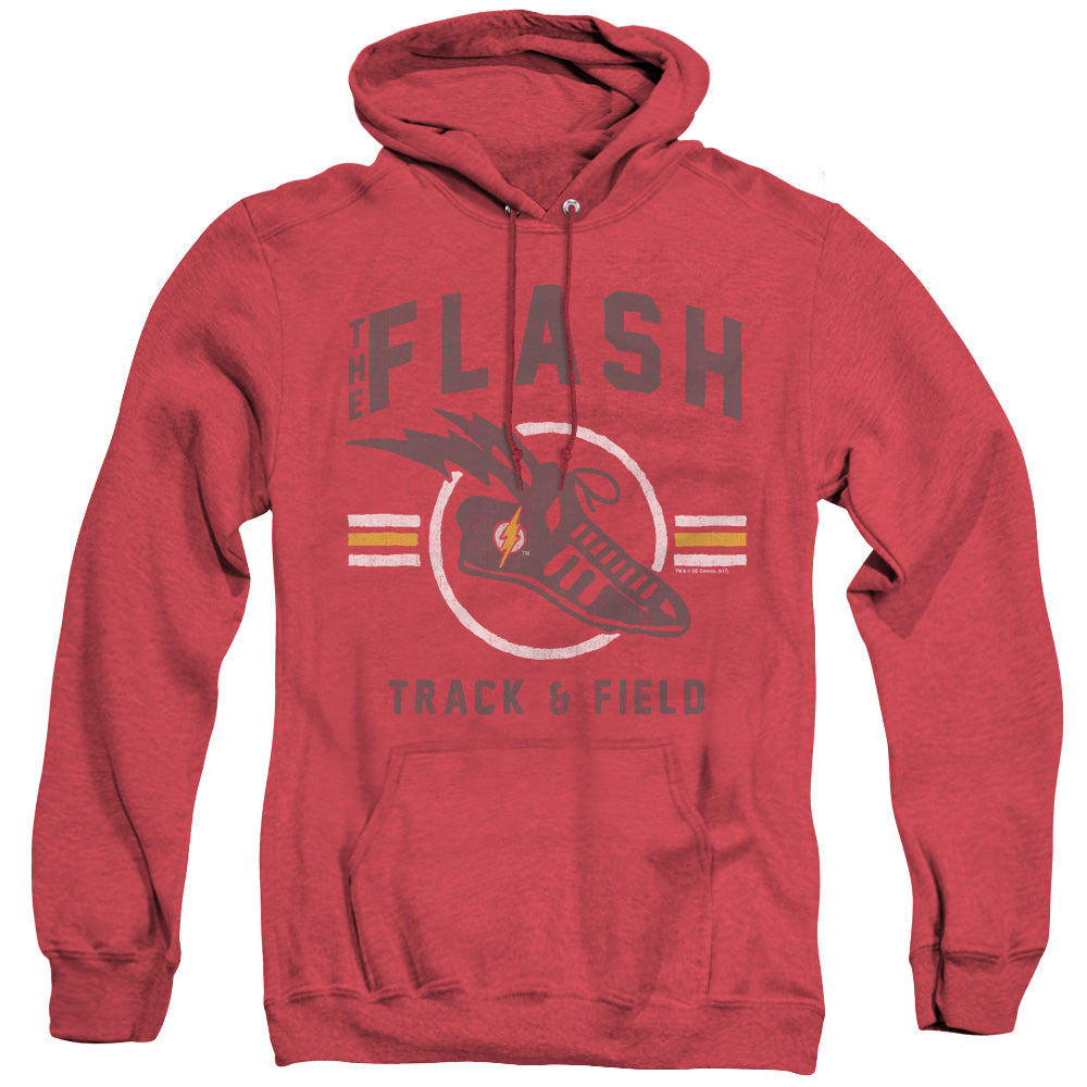 Justice League Of America Track And Field Heather Mens Hoodie Red