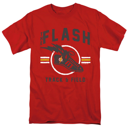 Justice League Of America Track And Field Mens T Shirt Red