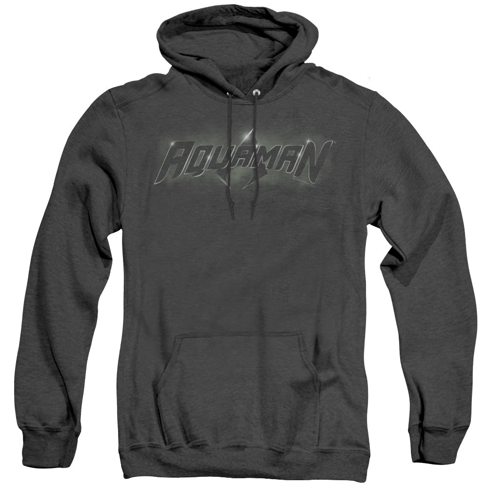 Justice League Of America Aquaman Title Heather Mens Hoodie Black