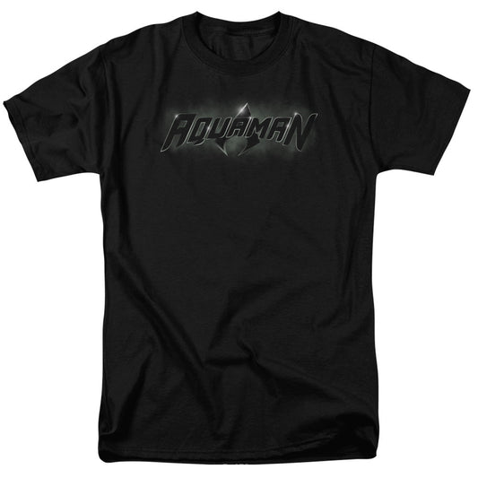 Justice League Of America Aquaman Title Mens T Shirt Black