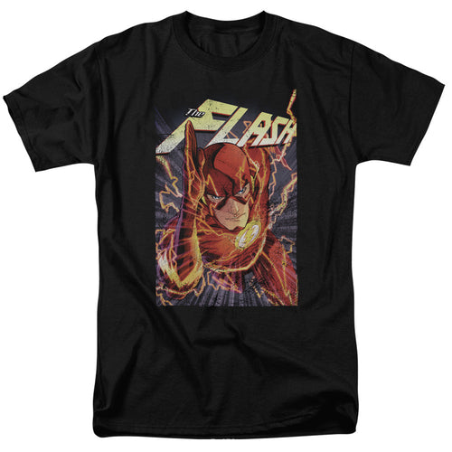 Justice League Of America Flash One Mens T Shirt Black