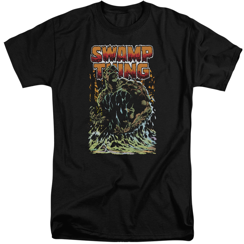 Justice League Swamp Thing Mens Tall T Shirt Black