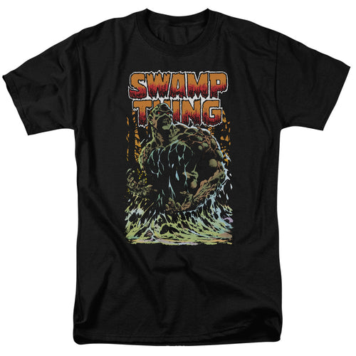 Justice League Of America Swamp Thing Mens T Shirt Black