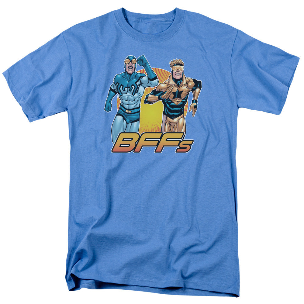 Justice League Of America Booster Beetle Bff Mens T Shirt Carolina Blue