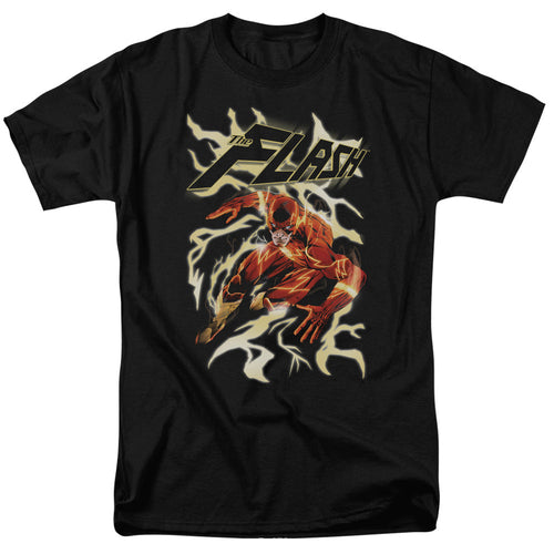 Justice League Of America Electric Run Mens T Shirt Black