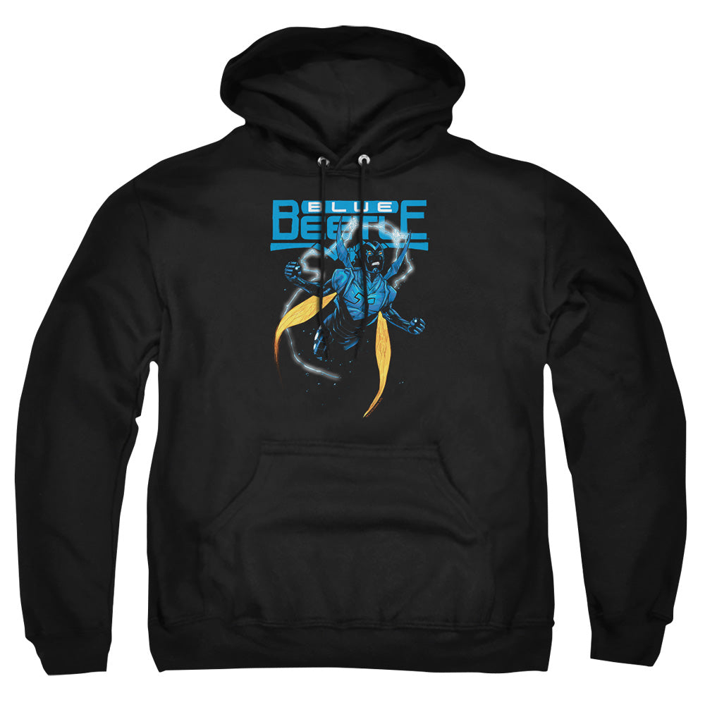 Justice League Of America Blue Beetle Mens Hoodie Black