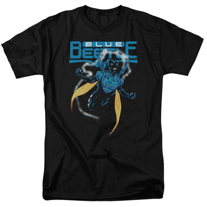 Justice League Of America Blue Beetle Mens T Shirt Black