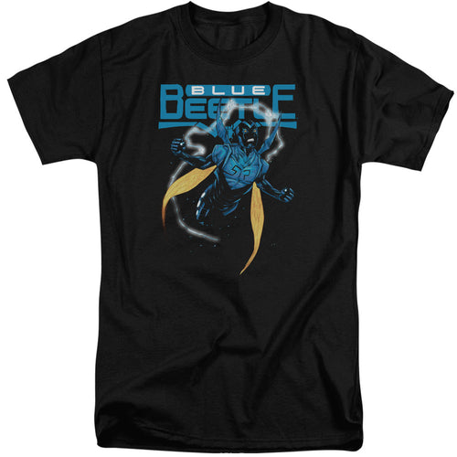 Justice League Blue Beetle Mens Tall T Shirt Black
