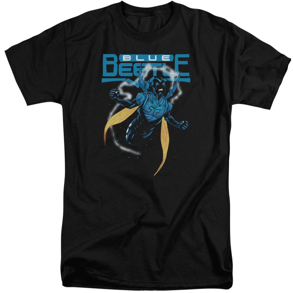 Justice League Blue Beetle Mens Tall T Shirt Black