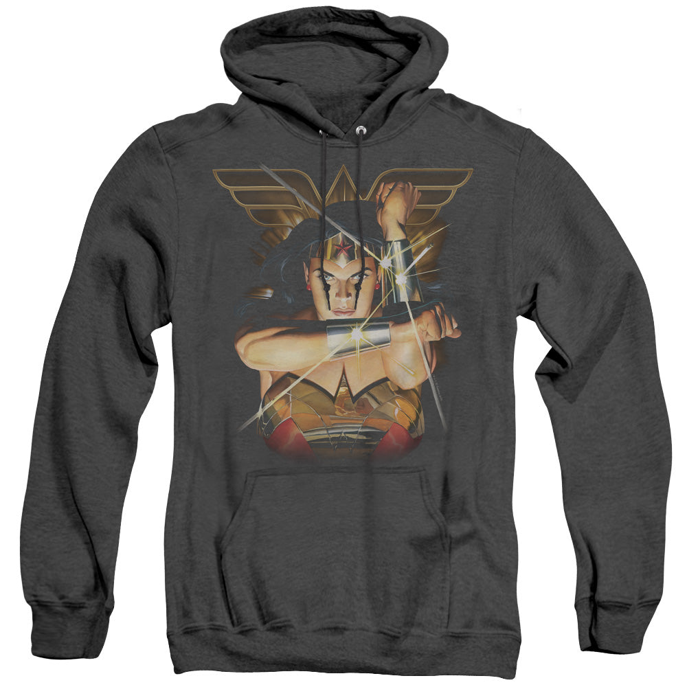Justice League Of America Deflection Heather Mens Hoodie Black