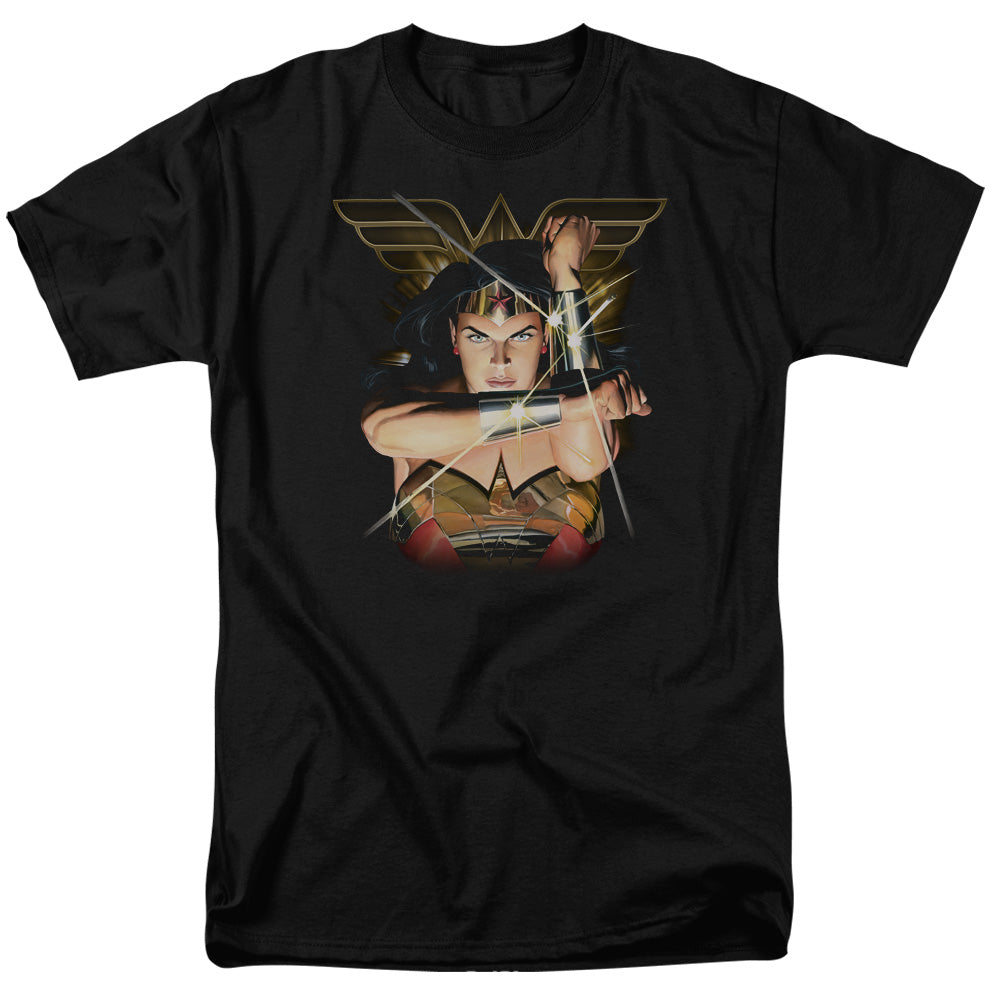 Justice League Deflection Mens T Shirt Black