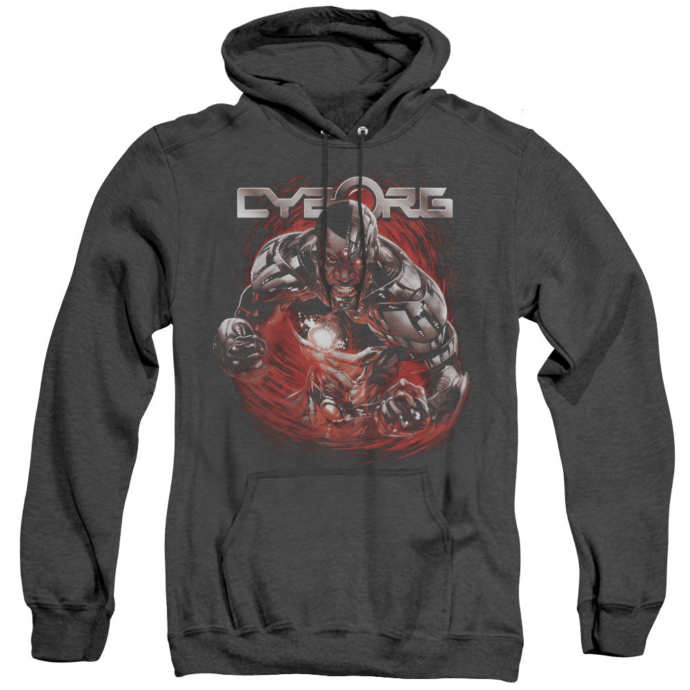 Justice League Of America Engaged Heather Mens Hoodie Black