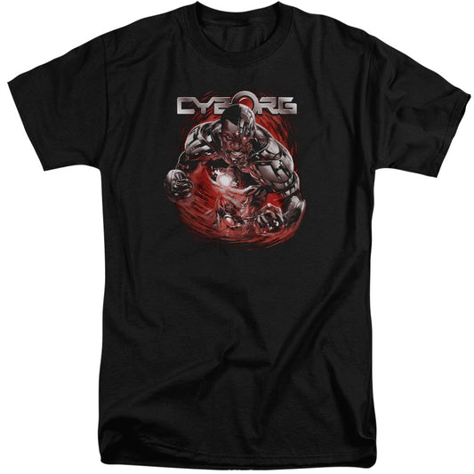 Justice League Engaged Mens Tall T Shirt Black