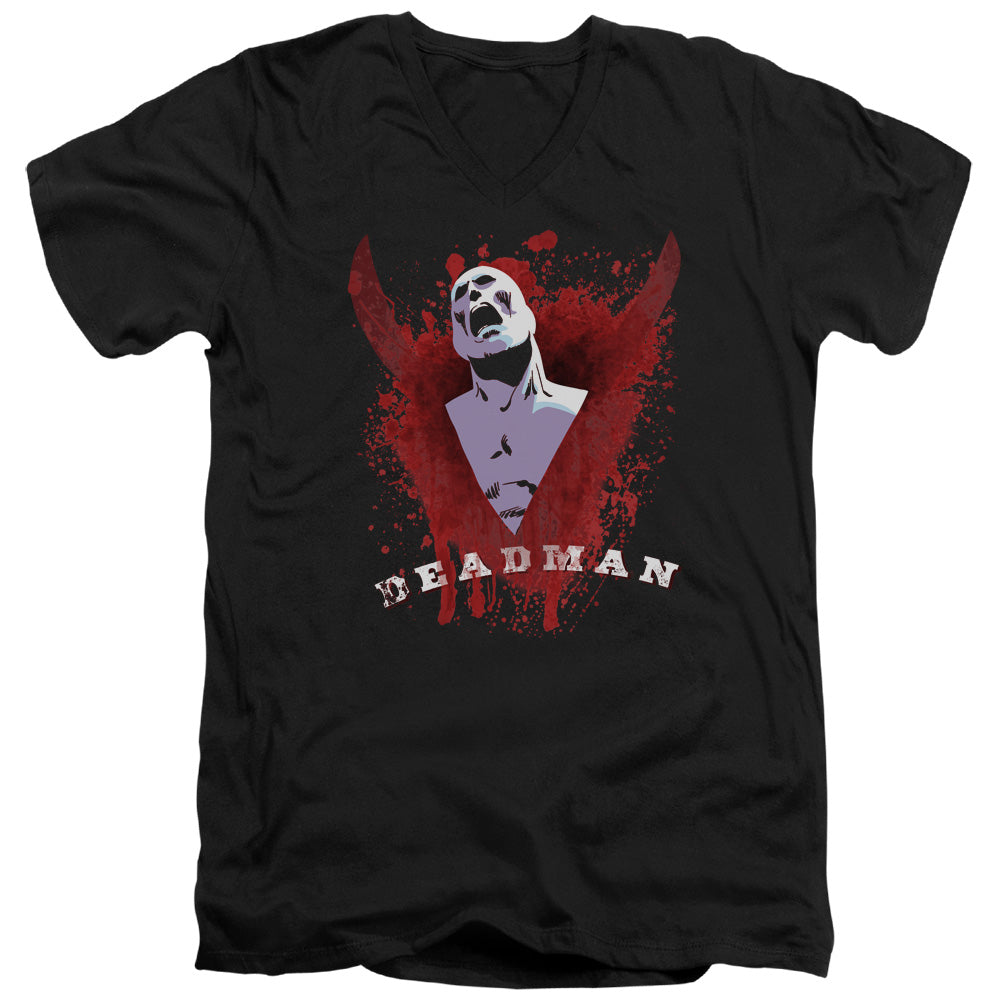 Justice League Possession Mens Slim Fit V-Neck T Shirt Black