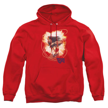 Wonder Woman 75Th Burst Mens Hoodie Red