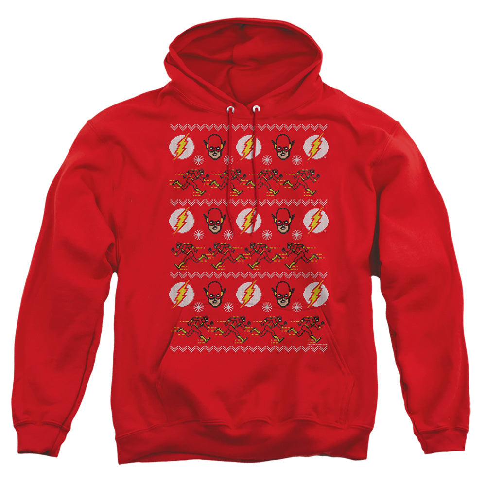 Dc Flash The Flash Ugly Christmas Sweater 
 Mens Hoodie Red