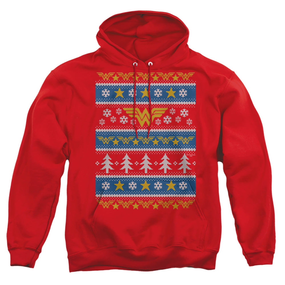 Dc Wonder Woman Wonder Woman Christmas Sweater 
 
 Mens Hoodie Red